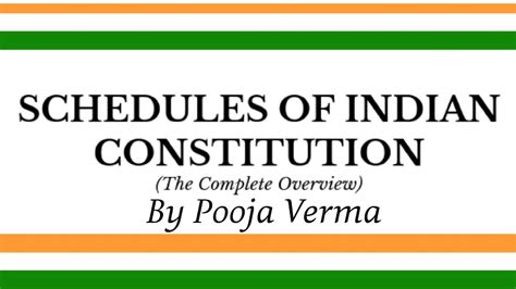 Trick To Learn Schedules Of Constitution Of India Youtube