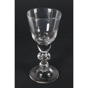 Georgian Baluster Wine Glass With Double Knop Stem British Georgian