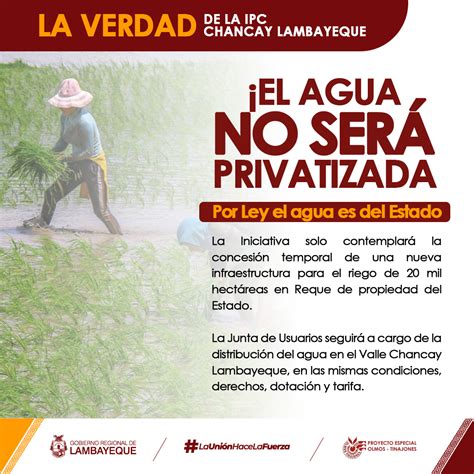 La Verdad De La Ipc Chancay Lambayeque Campa As Proyecto Especial