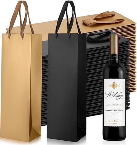 Amazon Fumete 50 Pack Wine Bottle Gift Bags Paper Wine Gift Bags