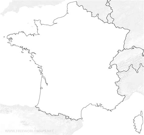 Carte De France Vierge France Vide Carte De France Carte De France Images