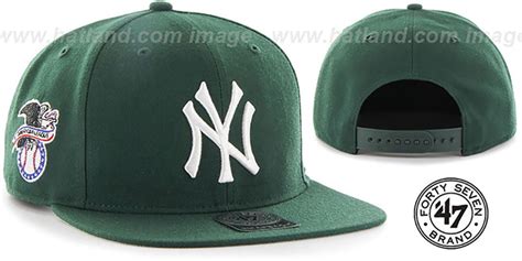 New York Yankees Sure Shot Snapback Dark Green Hat