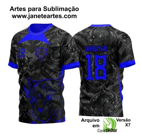 Arte Vetor Template Camisa Para Interclasse Pantera Negra Padr O