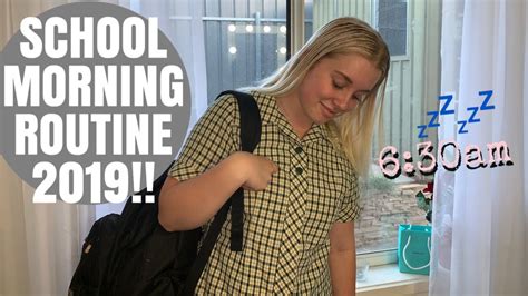 My 2019 School Morning Routine Youtube