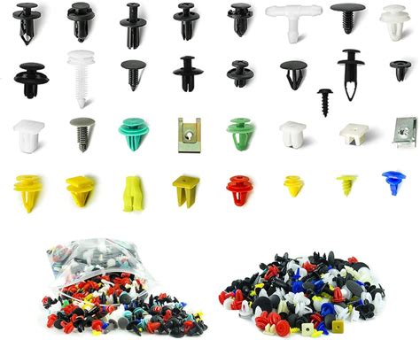 500pcs Mixed Auto Car Nylon Bumper Clips Car Retainer Clips And Plastic Fasteners Kit Body Push