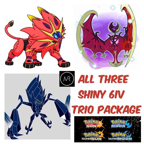 All Three Alolan Event Shiny Legendary Pokemon Ultra Sun Ultra Moon Sun