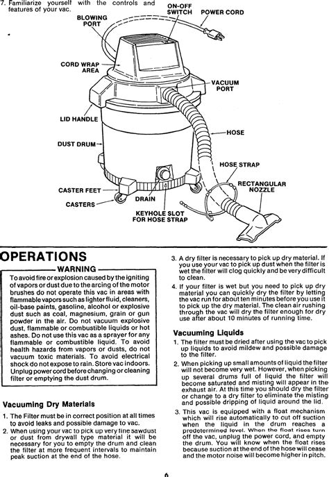 Craftsman 113178060 User Manual WET DRY VAC Manuals And Guides L0904583