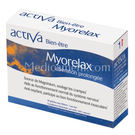 Activa Bien Tre Myorelax G Lules D Contractant Musculaire