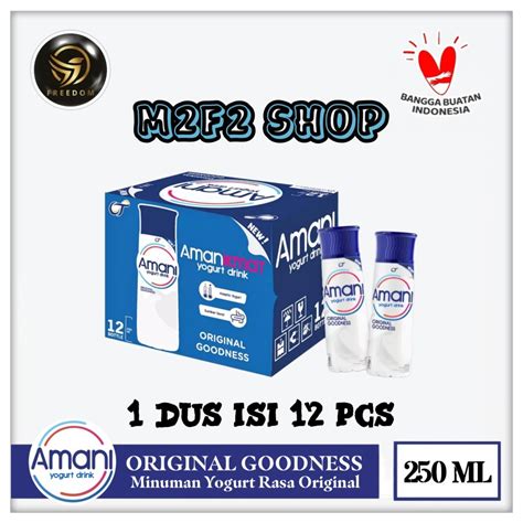 Jual AMANI Yogurt Drink Original Goodness 250 Ml Kemasan Karton