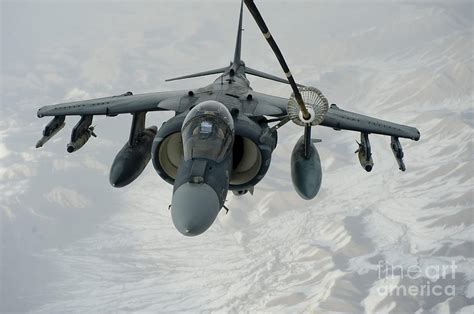 An Av 8b Harrier Receives Fuel Photograph By Stocktrek Images Fine