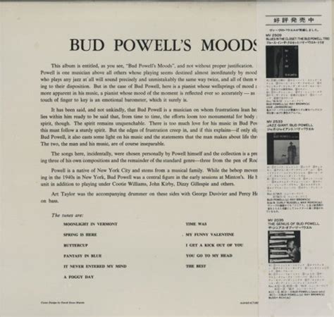 Bud Powells Moods Bud Powell