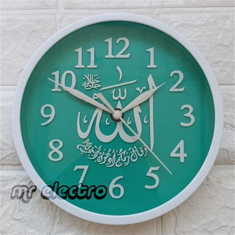 Jual JAM DINDING 9918 KALIGRAFI ARAB ISLAM JAM DINDING NUANSA ISLAMI