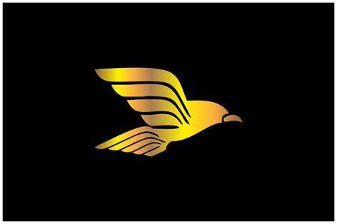 Golden Dove Logo Graphic by monodesigner · Creative Fabrica