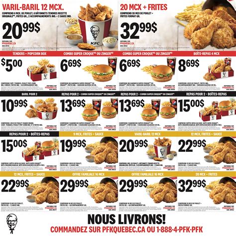 KFC Canada Mailer Coupons Quebec Gatineau Until September 27 2020