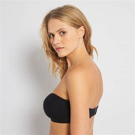 Reggiseno Bikini A Fascia Imbottito Donna Nero Kiabi