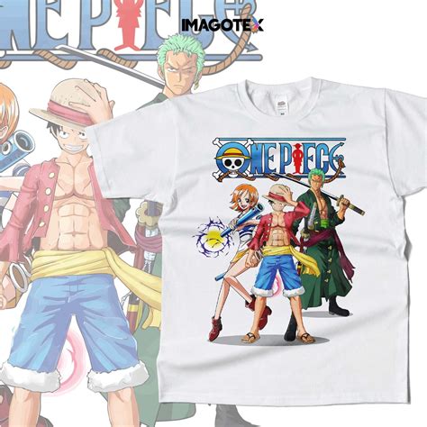 Jual Kaos Sablon One Piece Luffy Zorro Nami Group Shopee Indonesia