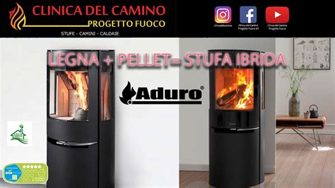 Stufa Combinata Ibrida Legna Pellet Aduro H Installata A Parma Da