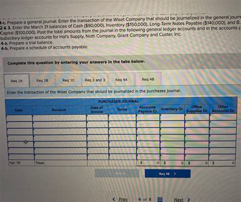 Solved C Prepare A General Journal Enter The Transaction Chegg