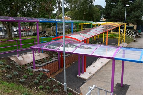 Broxap Rainbow Walkway At Allens Croft Primary