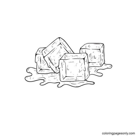 Ice Cube Coloring Pages Printable For Free Download