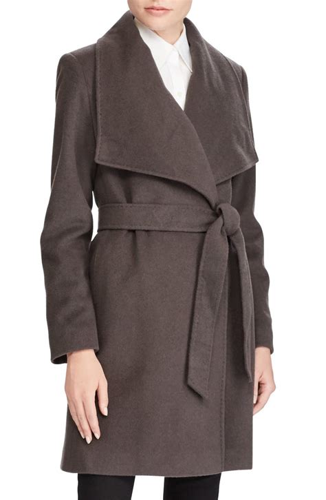 Lauren Ralph Lauren Cashmere And Wool Wrap Coat Nordstrom