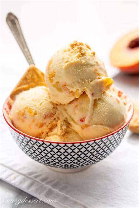 Peach Ice Cream - Saving Room for Dessert