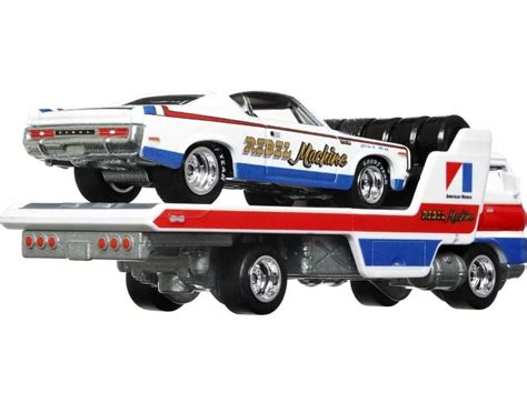 Mattel Hot Wheels Team Transport AMC REBEL MACHINE WIDE OPEN Legenio Specialista Na