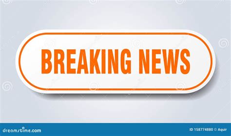 Breaking News Sticker Stock Vector Illustration Of Seal 158774880