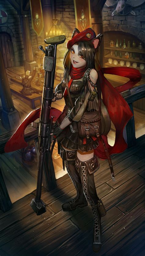 Steampunk Sniper Girl