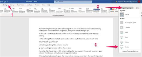 How To Double Space Words In Microsoft Word Step By Step