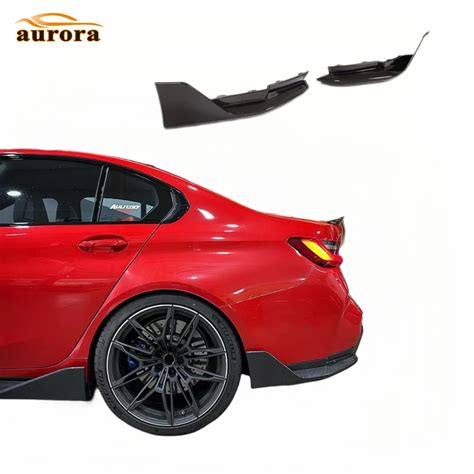 Carbon Fiber G M Rear Bumper Canards Aprons Fins Splitter For Bmw