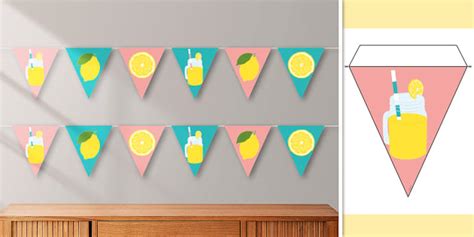 Lemonade Bunting Twinkl Party Teacher Made Twinkl