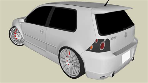 Modified Wolkswagen Golf R32 3d Warehouse