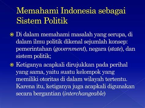 Sistem Politik Indonesia By Joee Ppt