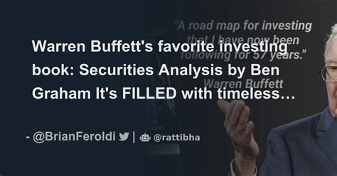 Warren Buffetts Favorite Investing Book Securities Analysis By Ben