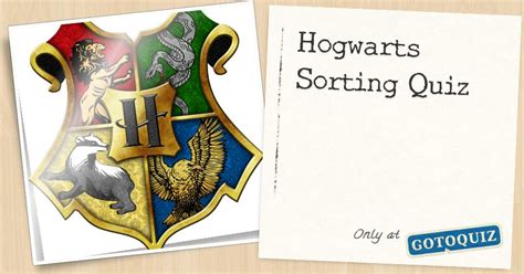 Hogwarts Sorting Quiz