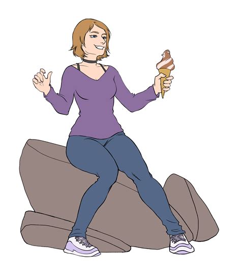 Jade Lowry Eating Ice Cream By Winglessfalcon On Itaku