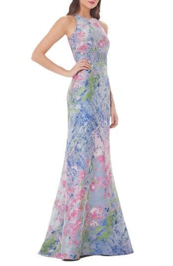 Carmen Marc Valvo Infusion Brocade Gown Nordstrom Whimsical Dress