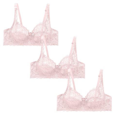 Frariair Women S Piece Lace Underwire Bra Set Adjustable Straps Sexy Lingerie Breathable