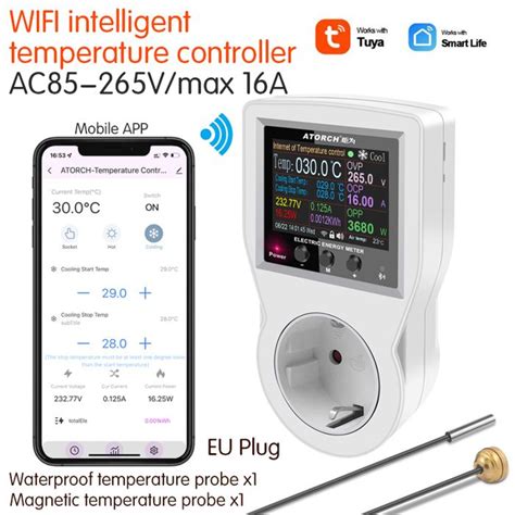 Prise de Thermostat numérique S1 WIFI incubateur contrôleur de