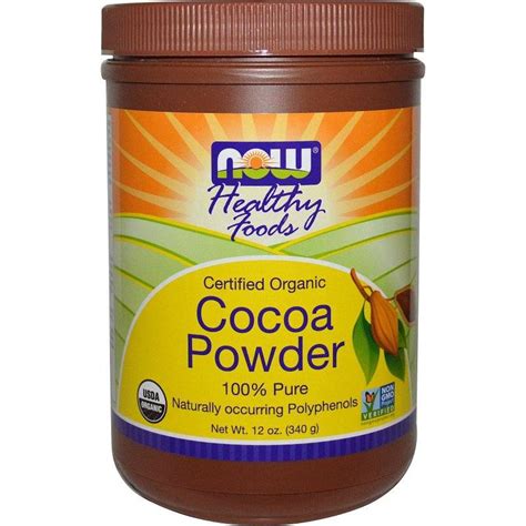 Now Foods Cocoa Powder Certified Organic 12 Oz