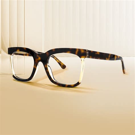 Dunn Rectangle Tortoise Eyeglasses Vooglam