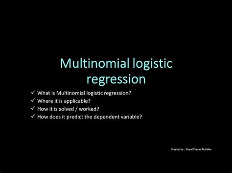 Multinomial Logistic Regression A Machine Learning Approach Reasontown