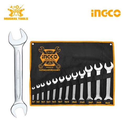 Ingco Double Open End Spanner Set 6 32mm Mughal Tools House