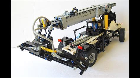 Lego Technic Pneumatic Reach Stacker 42043 C Model Youtube