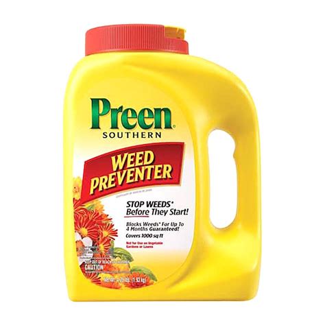 Preen Weed Preventer For Southern Gardens 4 14 Lb Siteone