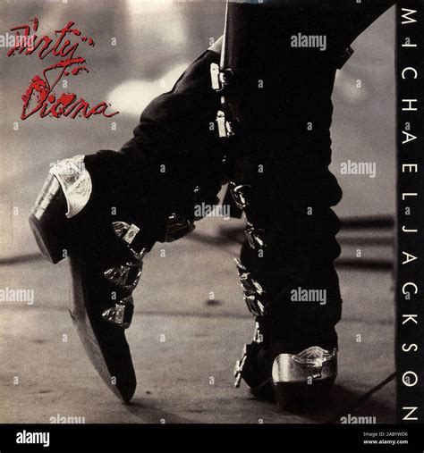 Michael Jackson Dirty Diana Vintage Vinyl Album Cover Stock Photo