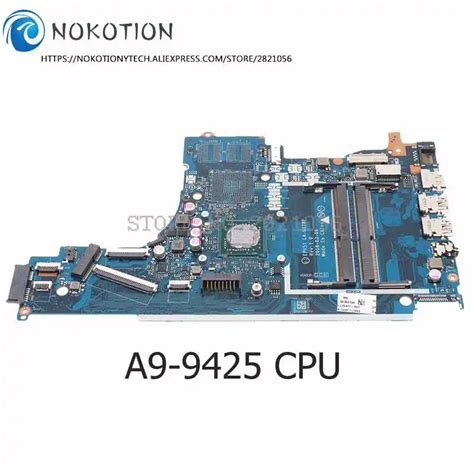 NOKOTION Placa Base Para Port Til HP 15 DB 15T DB A9 9425 AM9425 CPU