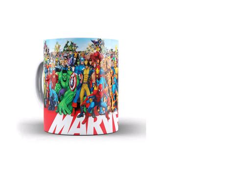 Caneca Personalizada Marvel Personagens Cxinha Presente Elo