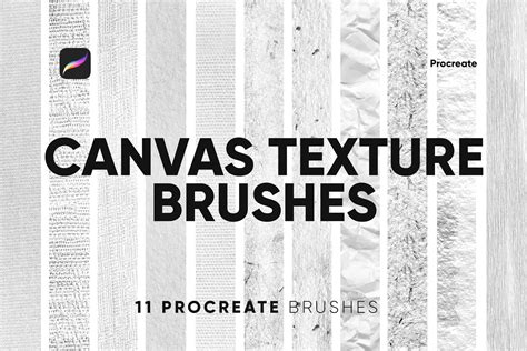 10 Canvas Texture Brushes Procreate Graphic By CCPreset Creative Fabrica